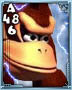 Blue Donkey Kong Triple Triad Card from Nintendo Deck